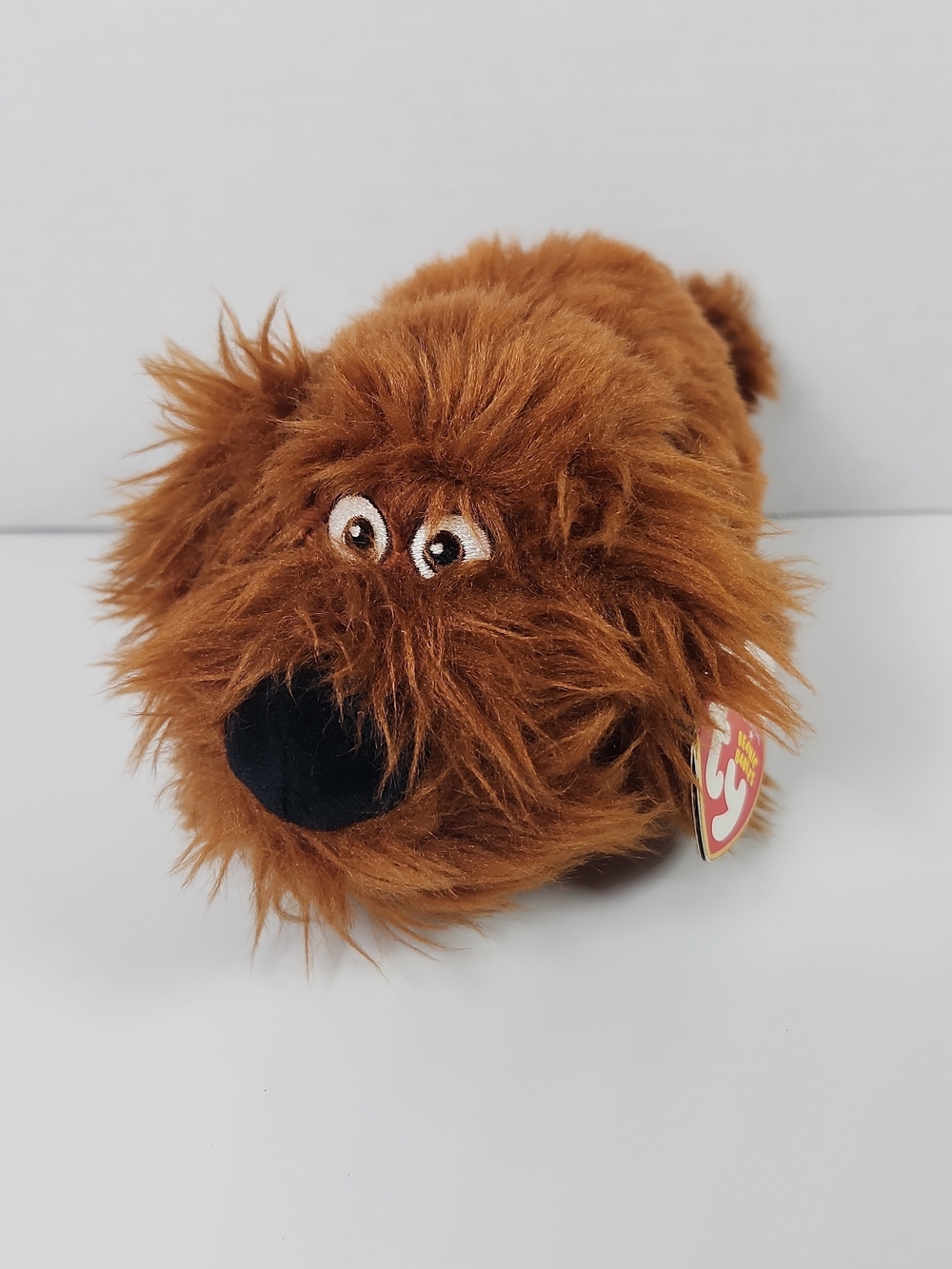 Ty Beanie Babies DUKE The Secret Life of Pets Brown Dog Beanbag plush 8" W/ Tags